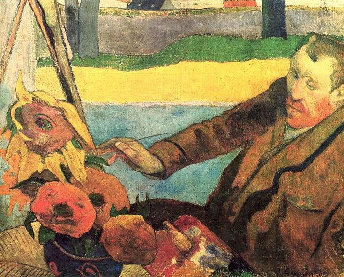 Paul Gauguin Van Gogh Painting Sunflowers Spain oil painting art
